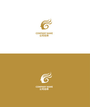 美女美发logo