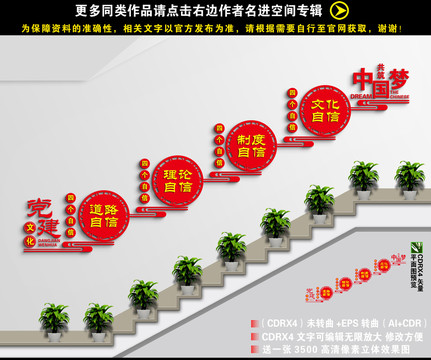 四个自信楼梯文化