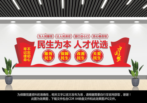 人社保障文化墻