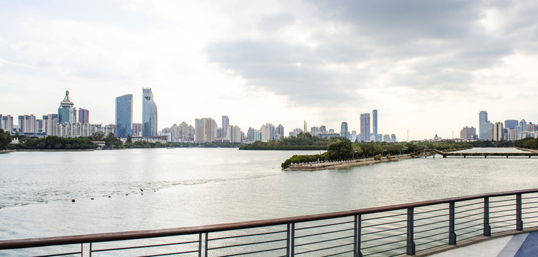 厦门筼筜湖高清全景