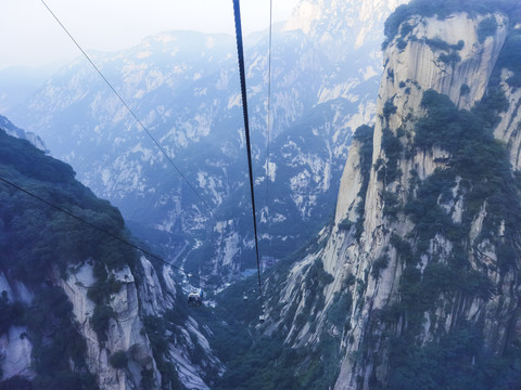 中国陕西华山北峰索道