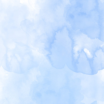 藍(lán)色小清新水彩水墨