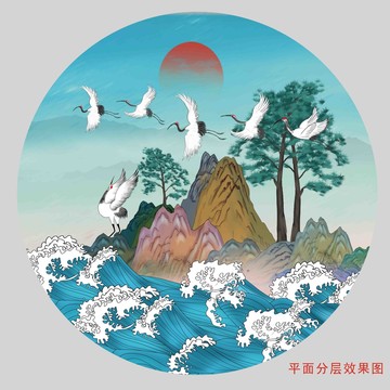 新中式山水畫