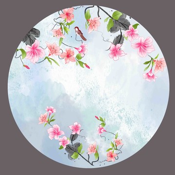 映山紅插畫(huà)