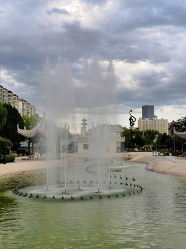兰州龙源广场喷泉