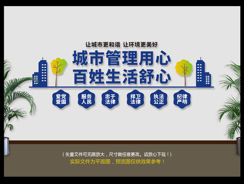 城市管理文化墻