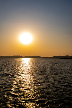 江苏无锡太湖鼋头渚风景区黄昏