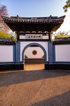 江苏无锡太湖鼋头渚风景区黄昏