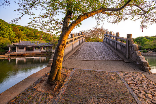 江苏无锡太湖风景区黄昏