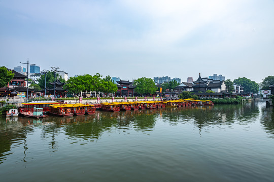 南京夫子庙秦淮河风光带景观