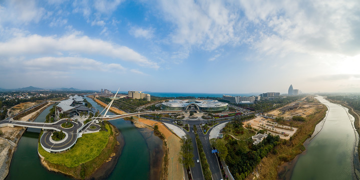 海南三亚海棠湾国际免税城全景图