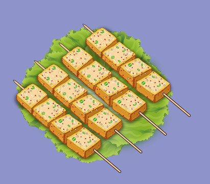 烤魚豆腐