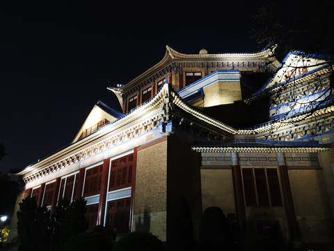 中山纪念堂夜景