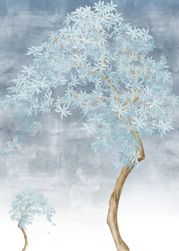 藍(lán)色發(fā)財(cái)樹