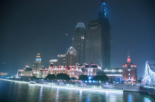 天津津湾广场夜景