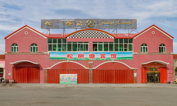 巴里坤草原松树塘