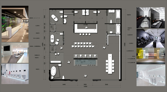 卫浴展厅平面设计