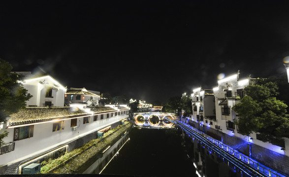 三河古镇夜景