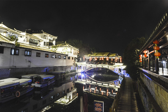 三河古镇夜景