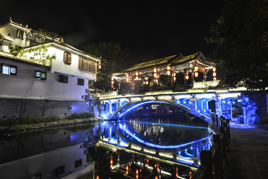 三河古镇夜景