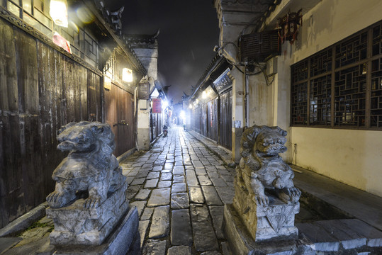 三河古镇夜景