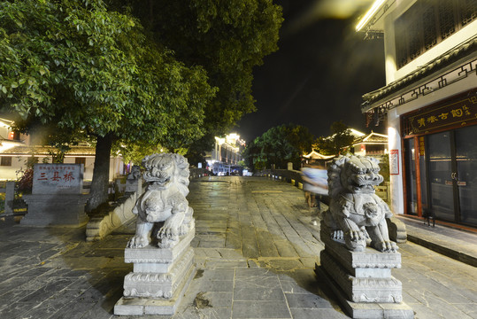 三河古镇夜景