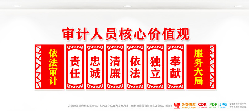 審計展板