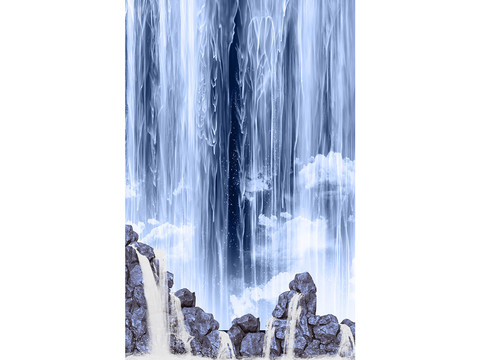 瀑布流水生財(cái)