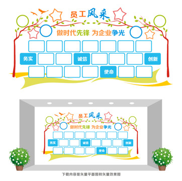 員工風采照片墻