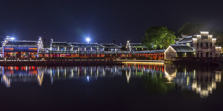 西塘古镇建筑唯美夜景