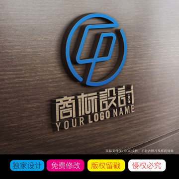 CP字母商标LOGO设计