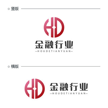 字母HD标志设计