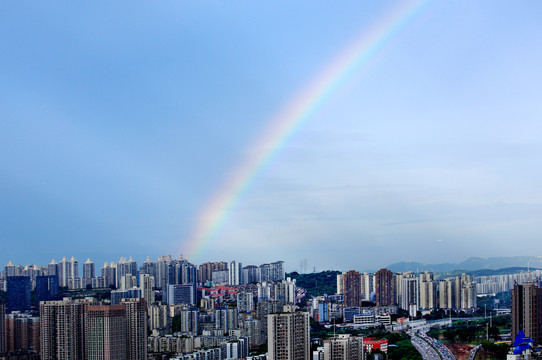 两江新区彩虹风光