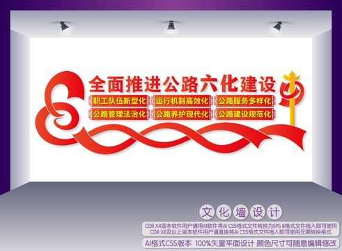 公路六化建設(shè)文化墻