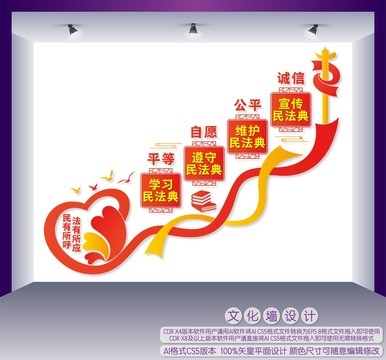 民法典楼梯间文化墙