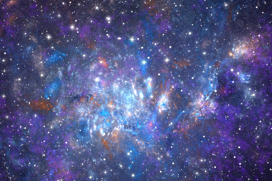 藍(lán)色唯美星空背景