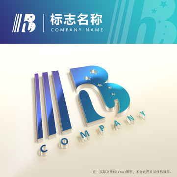 BH字母logo設(shè)計