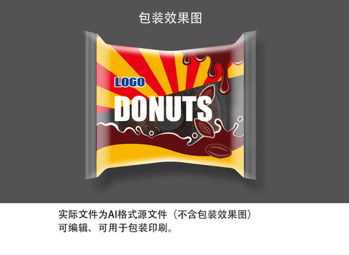 甜甜圈甜品甜點(diǎn)包裝設(shè)計