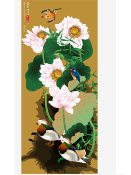 工筆畫蓮花