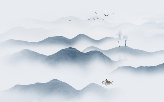 水墨山水畫