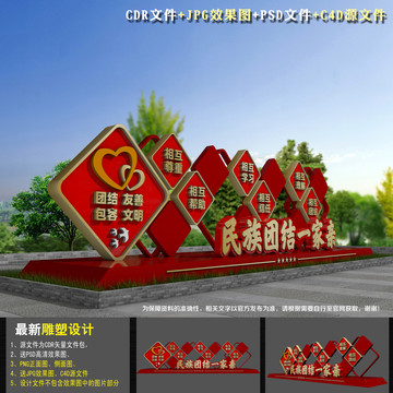 民族團(tuán)結(jié)宣傳牌