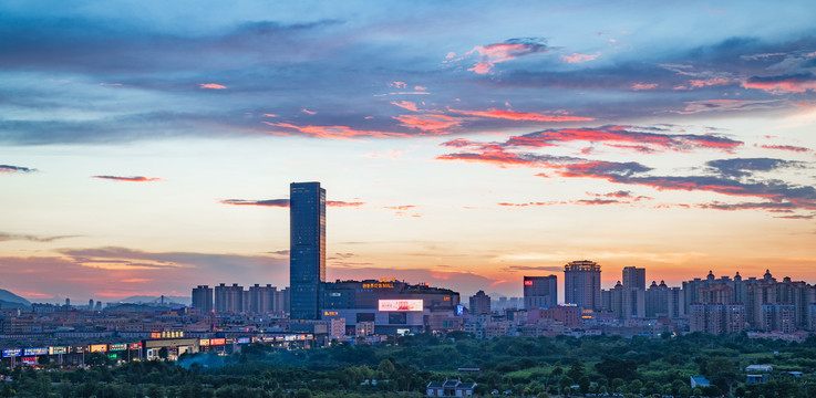 中国灯都中山市古镇华艺广场夜景