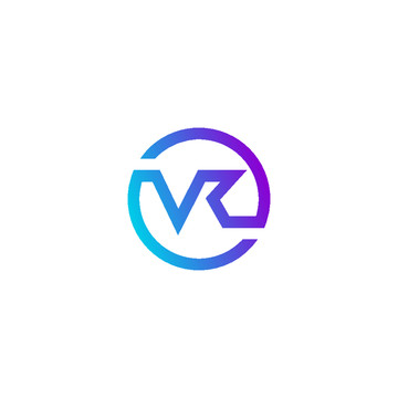 VR字母LOGO标志