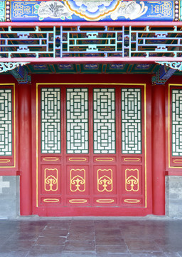 中式屋门