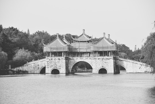 老扬州瘦西湖五亭桥