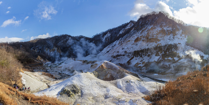 日本北海道登别地狱谷