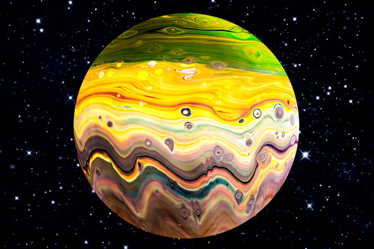 手繪星球素材