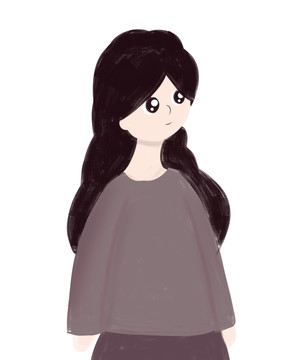 長(zhǎng)發(fā)少女