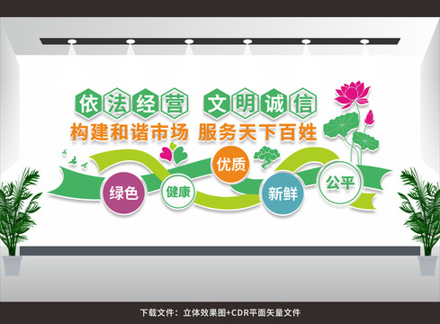 菜市場(chǎng)文明標(biāo)語