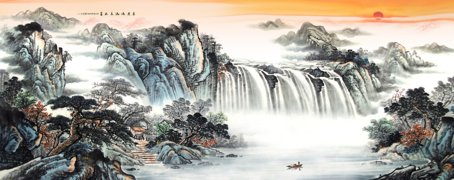聚寶盆風水畫